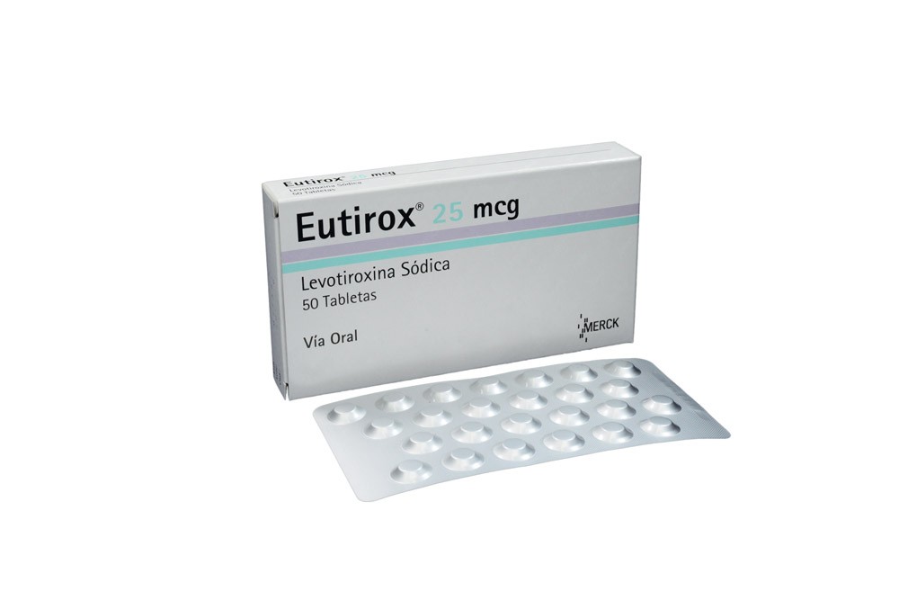 Eutirox 25 mcg En Caja Con 50 Tabletas Rx Rx4