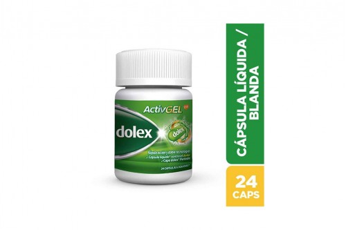 Dolex Activgel 500 mg Caja Con Frasco Con 24 Cápsulas Liquidas