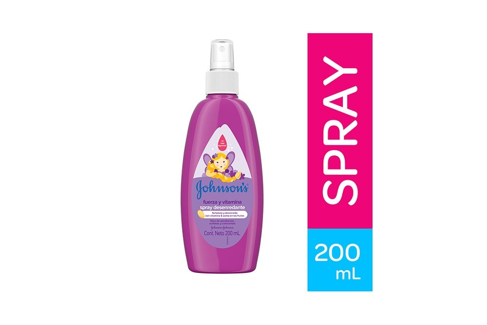 Spray Para Peinar Johnson’s Fuerza y Vitamina Frasco Con 200 mL