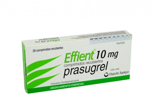 Effient 10 mg Caja Con 28 Comprimidos Recubiertos Rx  Rx1