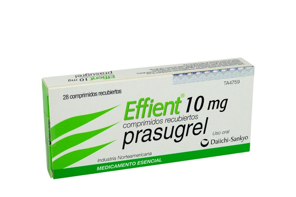 Effient 10 mg Caja Con 28 Comprimidos Recubiertos Rx  Rx1