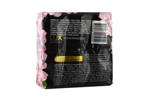 Jabón Con Glicerina Lux Botanicals Rosas Francesas 3 Unidades Con 125 gr