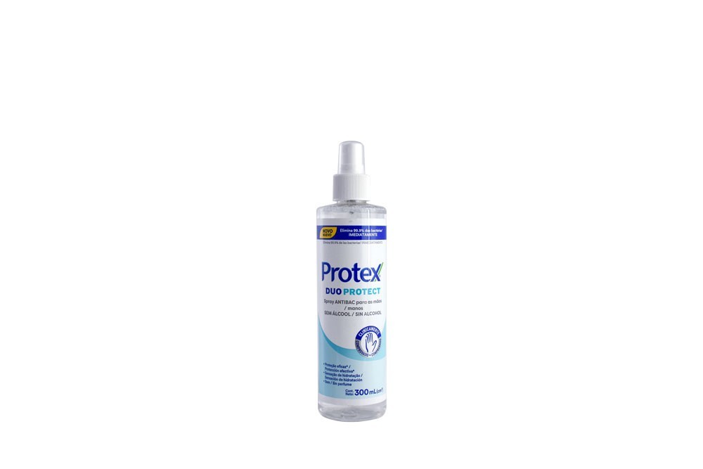 Spray Antibacterial Protex Sin Alcohol Frasco De 300 mL