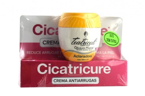 CREMA CICATRICURE ANTI EDAD 60 G GTIS TEATRICAL ACLARAD 100G