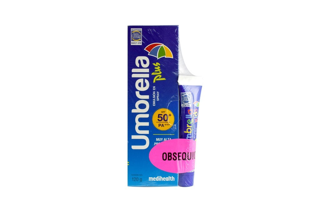 Oferta Protector Solar Umbrella Plus 50+ , Spray con 120 g