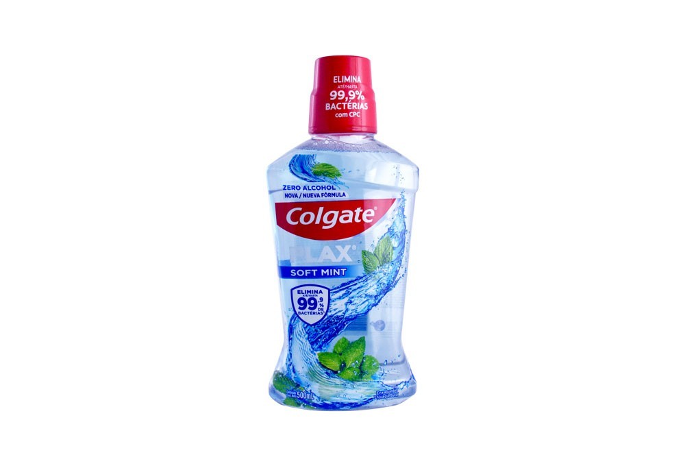 Enjuague Bucal Plax Soft Mint Frasco Con 500 mL