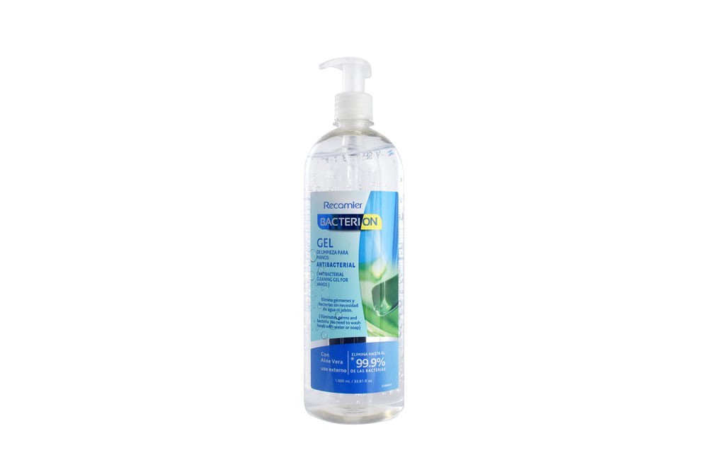 Gel Bacterion Antibact Aloe En Frasco Por 1000 mL