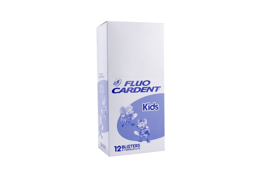 Cepillo Dental Fluocardent Kids Caja Por 12 Unidades