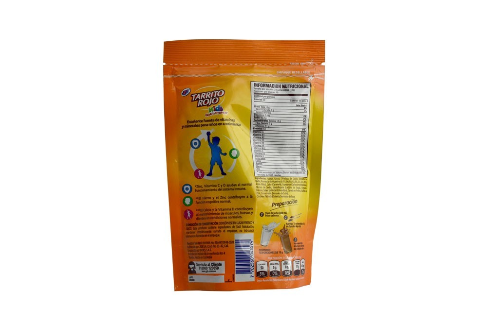 Tarrito Rojo Kids Chocolate En Doypack 150 Gr