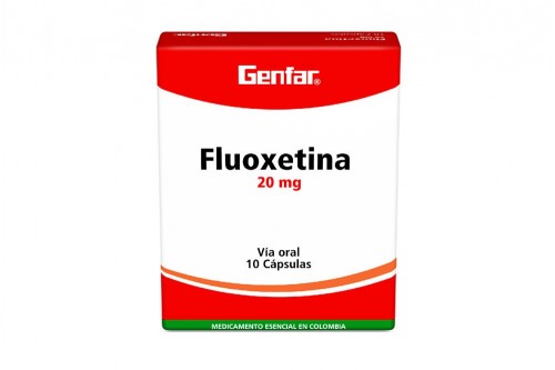 FLUoxetina 20 mg Genfar Caja Con 10 Cápsulas Rx4