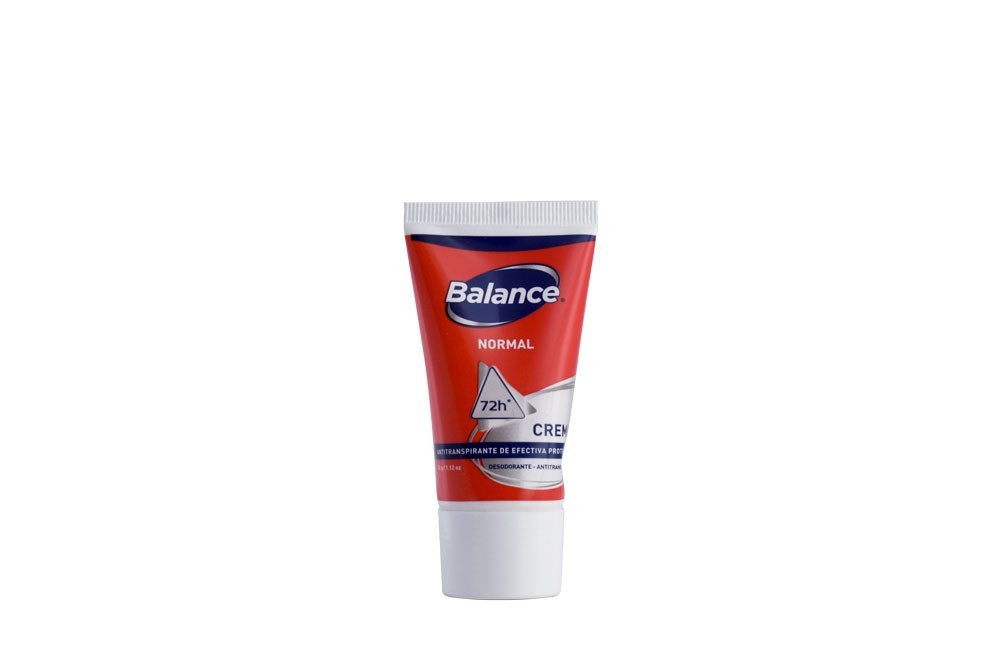 Desodorante Balance Crema Normal Caja Con Unidad Mini De 32 Gramos