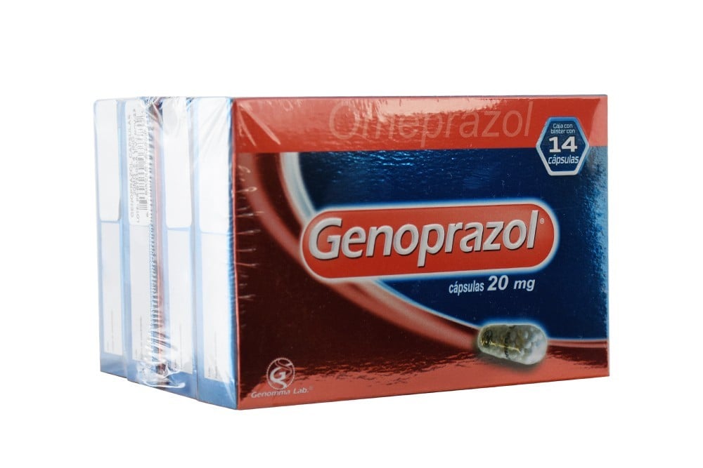 Genoprazol 20 Mg Caja Con 14 Cápsulas.- Rx1