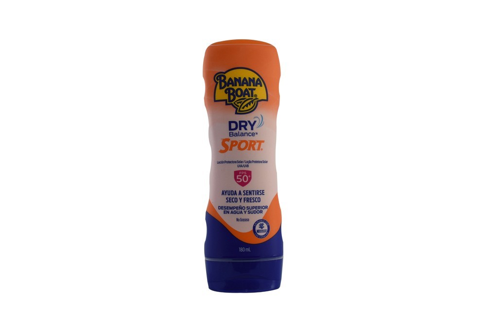 Bloqueador Banana Boat Dry Balance Sport Spf 50 Frasco De 180 mL