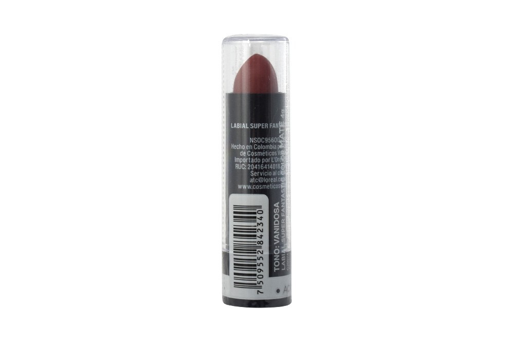 Labial Super Fantastic Color Acabado Mate Vanidosa Por 4 Gr