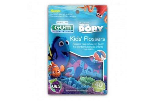 Seda Dental Gum Kids Flosserrs Original Paquete 40 Unidades