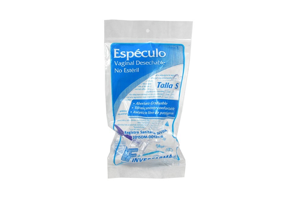 Espéculo Vaginal Desechable Talla S En Empaque Por Unidad