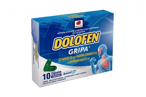 Dolofen Gripa Oral Caja Con 10 Cápsulas Blandas