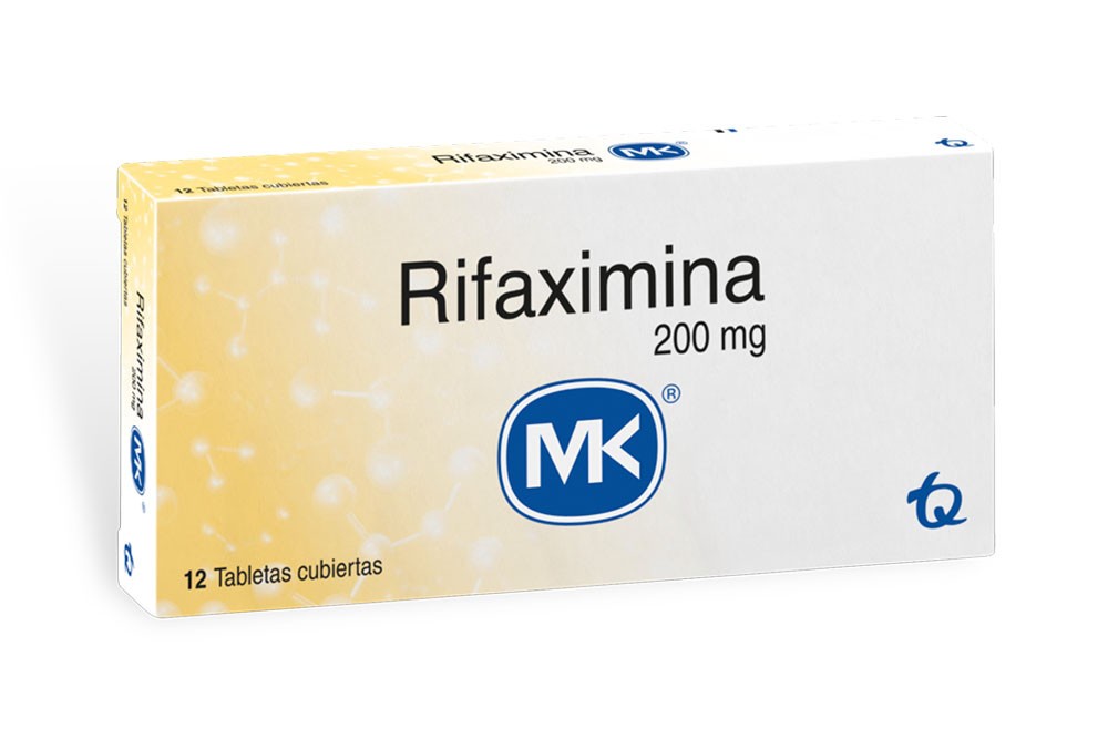 Rifaximina 200 mg, Caja Con 12 Tabletas- Rx Rx2