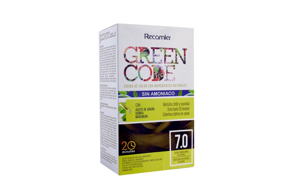 Comprar Tinte Green Code Rubio Mediano En Farmalisto Colombia.