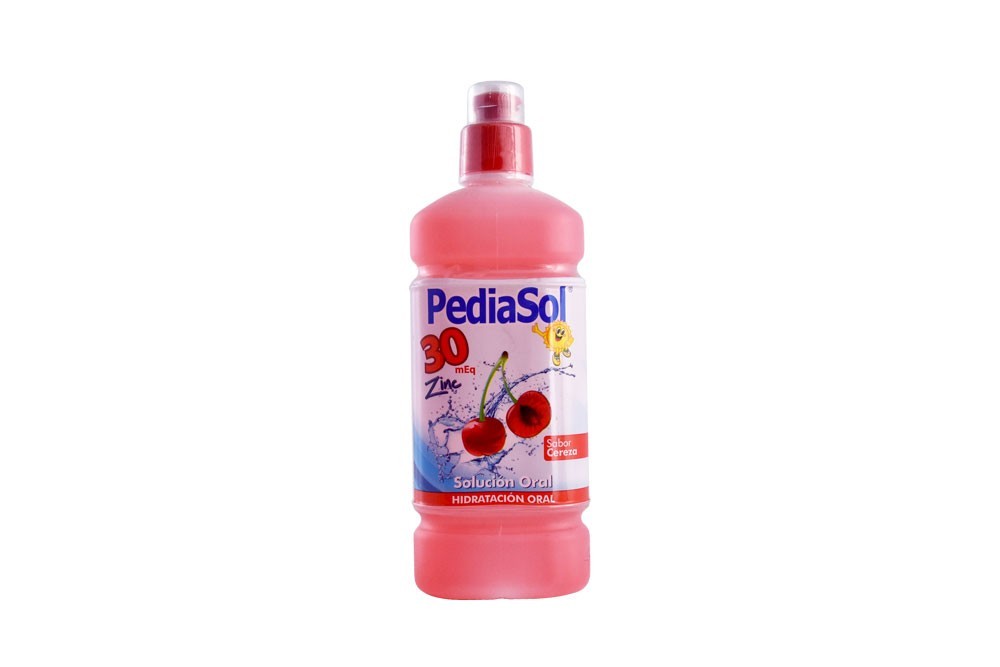 Pediasol 30 Zinc Cereza Frasco Con 500 Ml