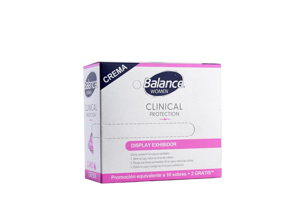 Desod Balance Crema Clinical Care Women Caja Por 18 Sobres