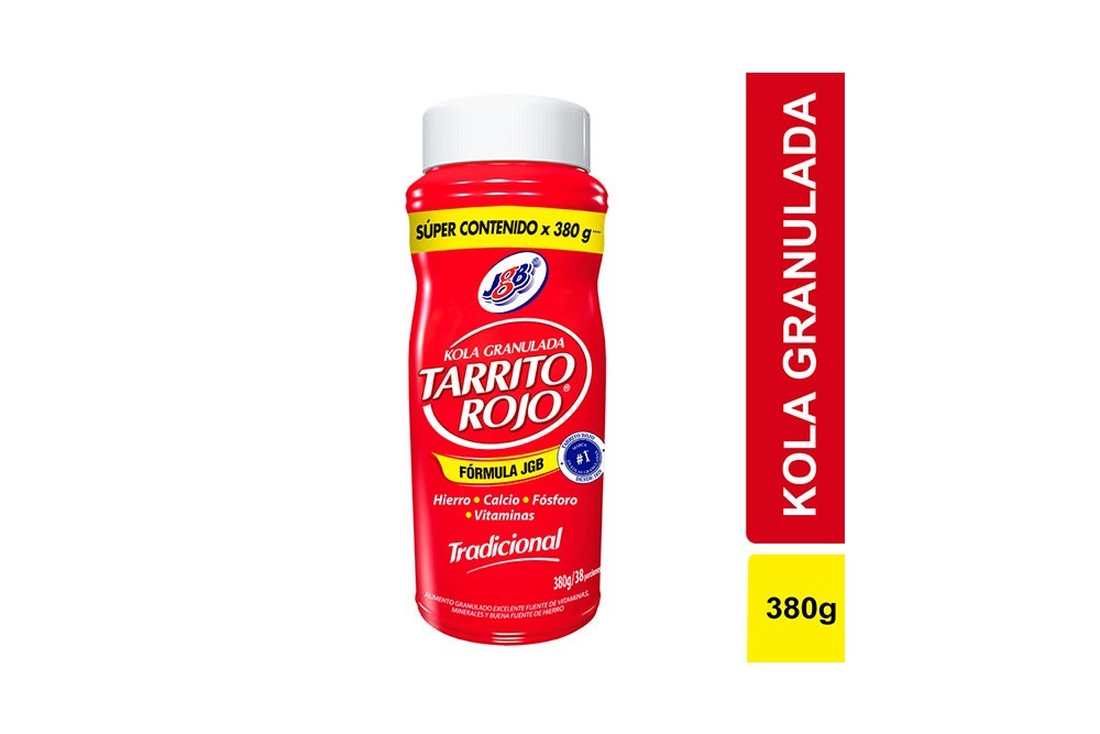 Kola Granulada Tradicional Tarrito Rojo Frasco Por 380 g