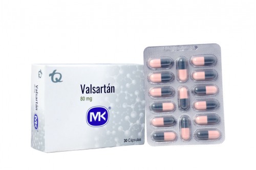 Valsartan Mk 80Mg Oral Caja Con 30 Cápsulas Duras Rx1 Rx4 Rx