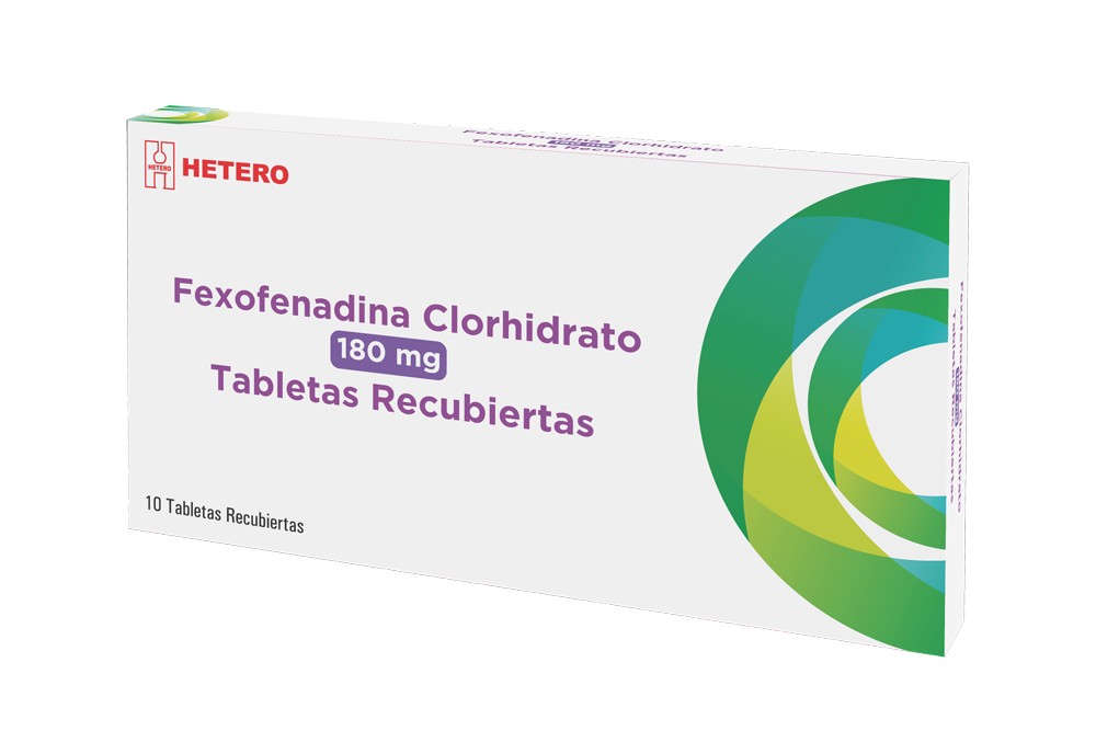 Fexofenadina 180 mg Caja Con 10 Tabletas  .