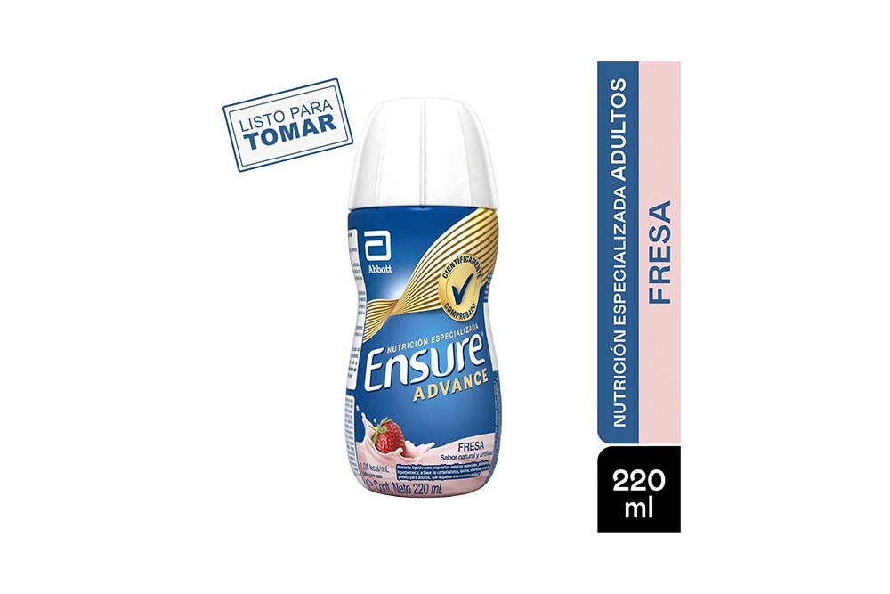 Ensure Advance Fresa En Frasco De 220 mL