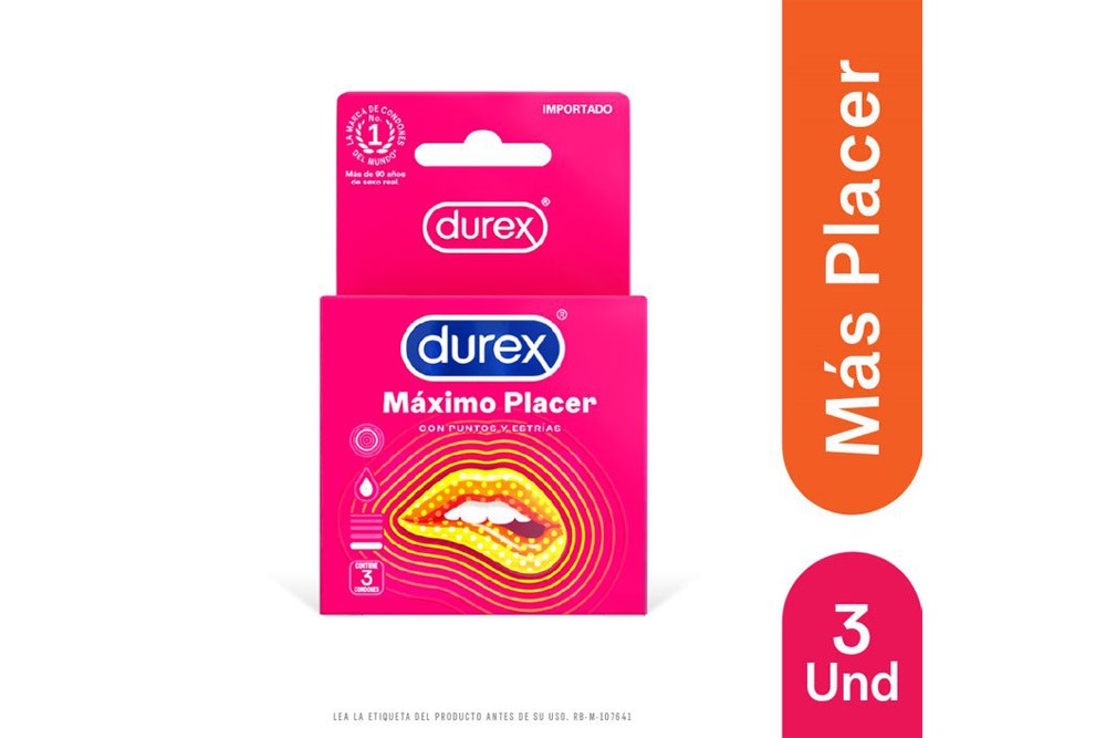 Comprar Condones Durex Máximo Placer En Caja En Farmalisto