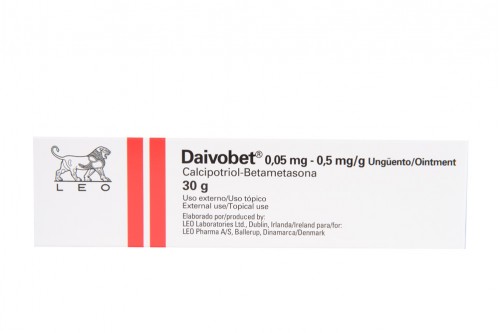 Daivobet Ungüento 50/0.5 mg Caja Con Tubo Con 30 g Rx Rx4