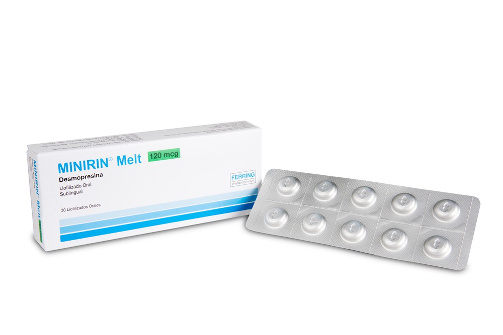 Minirin Melt | 120 mcg | Desmopresina | 30 Liofilizados