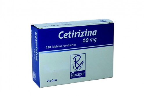 Cetirizina 10 Mg Caja Con 250 Tabletas Rescubiertas