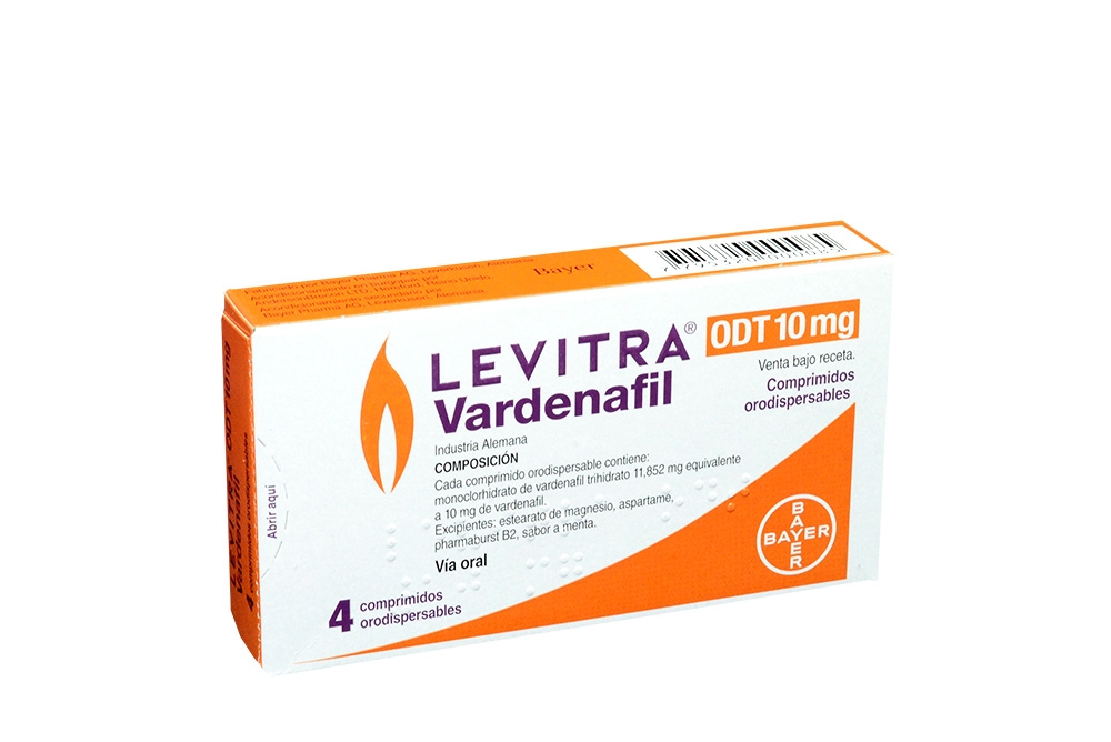 Comprar Levitra ODT 10 mg 4 Comprimidos, En Farmalisto Colombia.