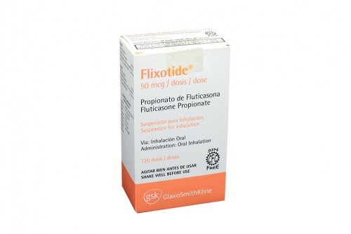 Flixotide 50 mcg Caja Con Frasco Inhalador Con 120 Dosis Rx Rx1 Rx4