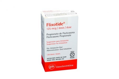 Flixotide 125 mcg Caja Con Frasco Inhalador Con 120 Dosis Rx1