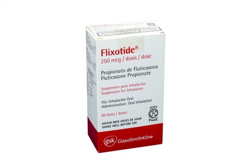 Flixotide 250 mcg Caja Con Inhalador Con 60 Dosis Rx Rx1 Rx4