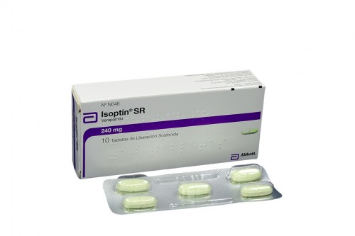 Isoptin Sr 240 Mg Caja 10 Tabletas De Liberación Sostenida Rx Rx1 Rx4