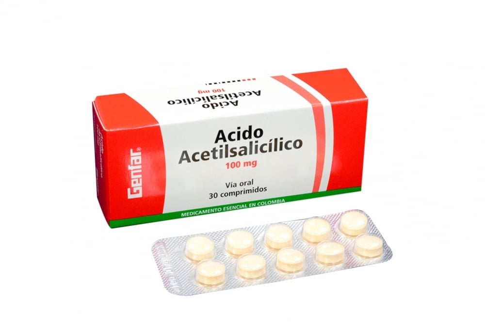 Comprar Acido Acetilsalicilico Genfar 100 mg Farmalisto Colombia.