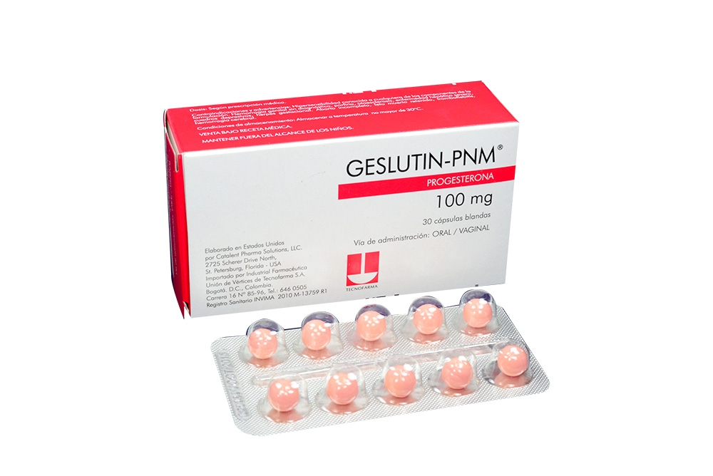 Comprar Geslutin 100 Mg Con 30 Cápsulas. En Farmalisto Colombia