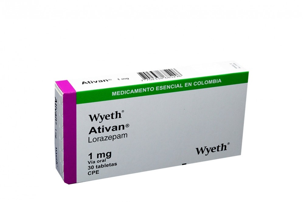 Ativan 1 mg Caja Con 30 Tabletas En Blister Rx  Rx6