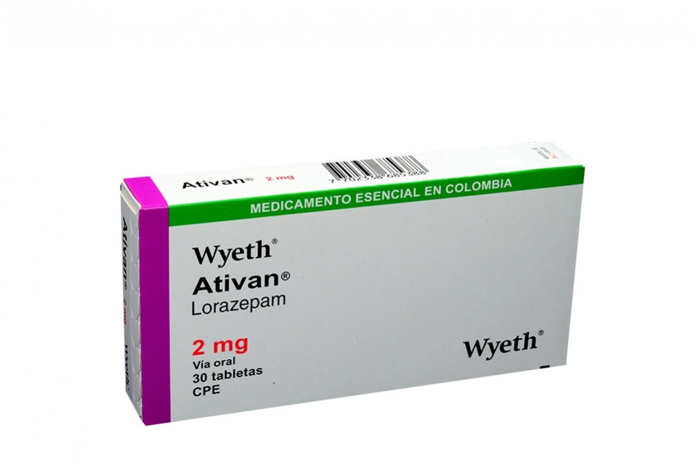 Ativan 2 mg Caja Con 30 Tabletas Rx  Rx6