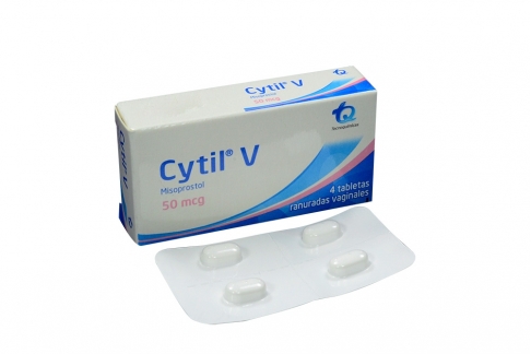 Cytil V 50 mcg Caja Con 4 Tabletas Rx