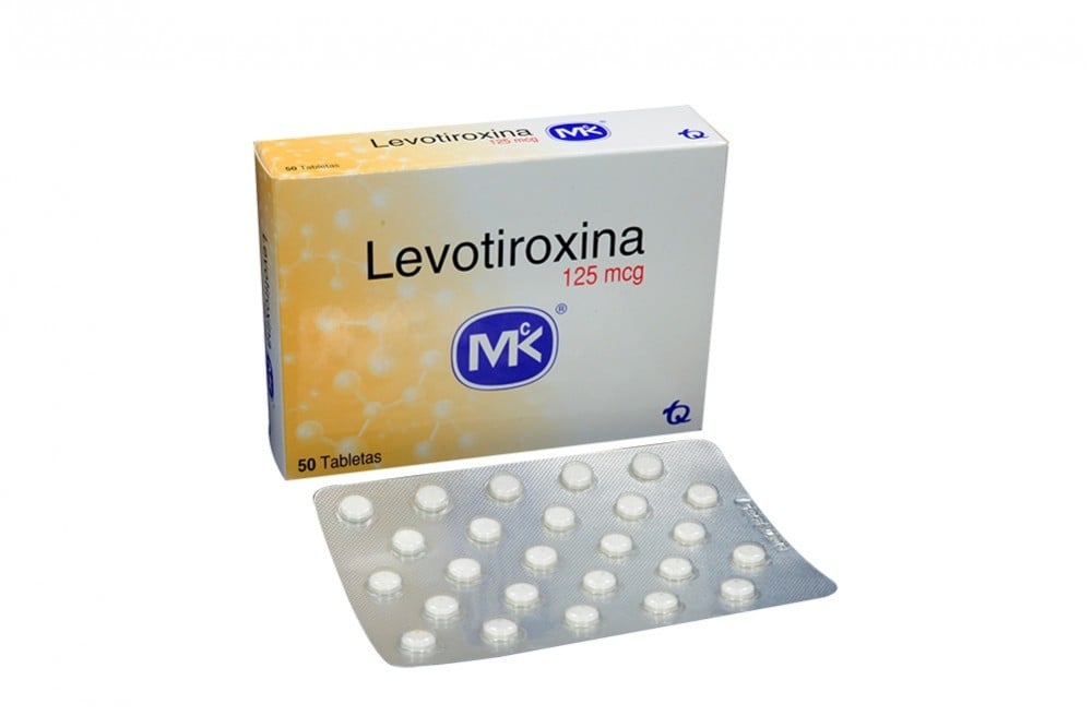 LevoTIROXINA 125 Mcg Caja Con 50 Tabletas Rx Rx4