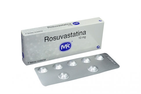 Rosuvastatina 10 mg Caja Con 7 Tabletas Recubiertas Rx4