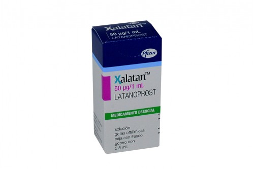 Xalatan 50 mcg / 1 mL Solución Oftálmica Caja Con Frasco Con 2.5 mL Rx Rx1 Rx3