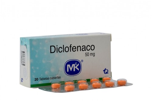 Diclofenaco 50 Mg Caja Con 20 Tabletas Recubiertas