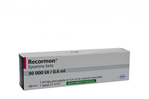 Recormon Solución Inyectable 30.000 U.I / 0.6 mL Caja Con 1 Jeringa Precargada Rx Rx1 Rx3