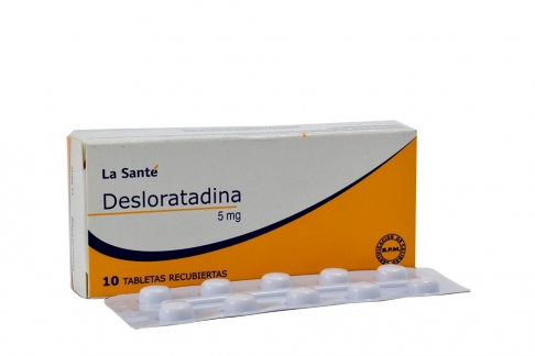 DesLoRAtadina 5 Mg Caja Con 10 Tabletas Recubiertas.