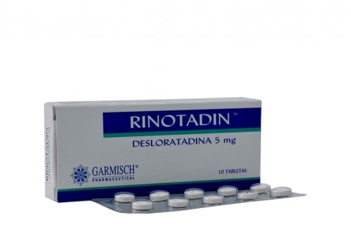 Rinotadin 5 Mg Caja Con 10 Tabletas